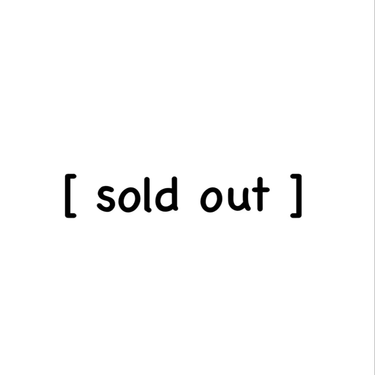 sold out